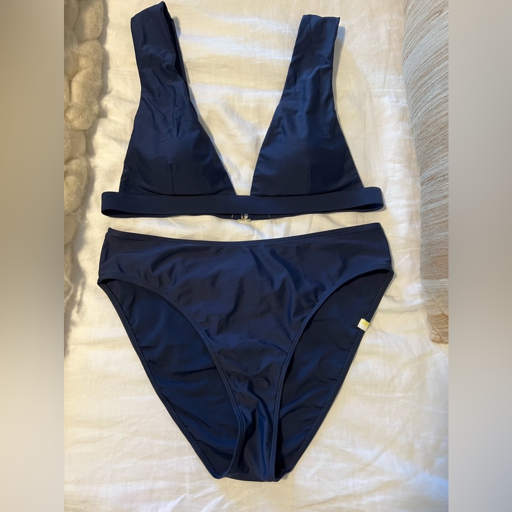 Summersalt plunge navy bikini